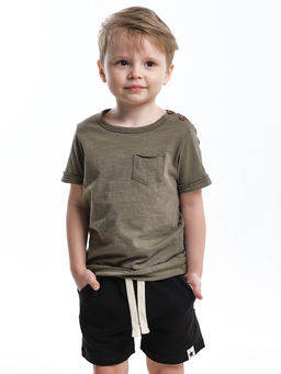 Комплект для мальчика детский сад UD 7886/22-9846 хаки/черный - Mini maxi фото 7