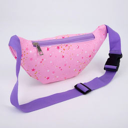 Сумка детская для девочки поясная Единорог, на молнии, наружный карман, розовая - NAZAMOK KIDS фото 5