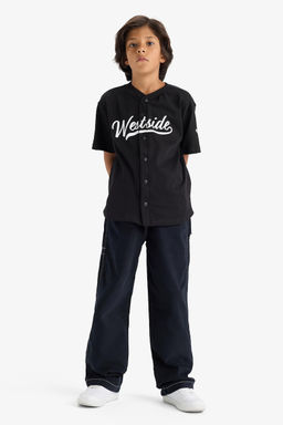 %100 Pamuk Loose Fit Standart Pa_a Gabardin Pantolon Erkek _ocuk - Defacto фото 3