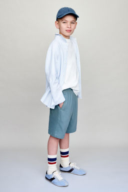 BERMUDA FELPA ETIQUETA / Azul pato - Zara фото 5