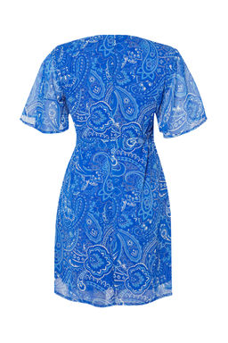 Saks Sal Desenli Anvelop Mini Dokuma Elbise TWOSS24EL00753 - Trendyolmilla фото 8