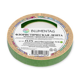 Blumentag FLTN Флористическая лента 12 мм 12 х 1 шт. 27.4 м 06 св. зеленый