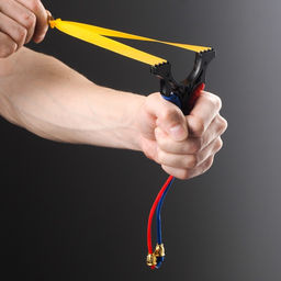 Рогатка металлическая Стрекоза, в оплетке - Simaland фото 2