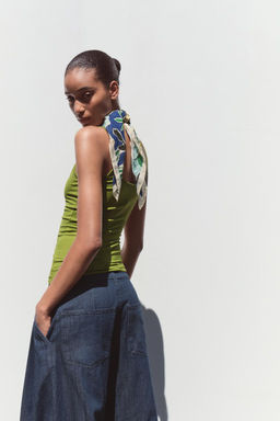 POLYAMIDE TOP WITH THIN STRAPS - Zara фото 47