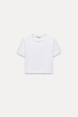 CROPPED STRETCH T-SHIRT - Zara фото 4
