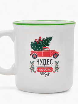 Кружка чайная новогодняя «Чудес в новом году», 340 мл