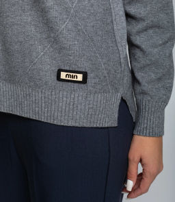 Джемпер #КТ8066, серый