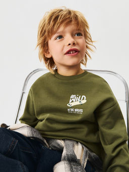 ACOOLA / Джемпер детский для мальчиков Mackay хаки  фото 8