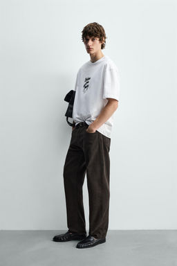 CAMISETA TEXTO CON TEXTURA / Blanco - Zara фото 4