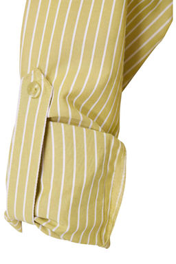 Yesil-Cok Renkli Cizgili Dokuma 100% Polyester Gomlek TBESS26GO00015 - Trendyolmilla фото 2