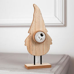 Светодиодная фигура «Дед Мороз» 7×22×5 см, дерево, от батареек LR1130х3, свечение тёплое белое