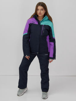 Горнолыжный костюм женский зимний голубого цвета 02819Gl