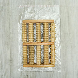 Массажёр «Барабаны», 5 рядов с шипами, 27×19×5 см, деревянный