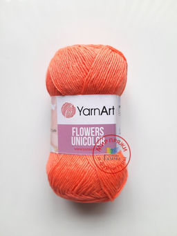Фловерс однотонный (Flowers Unikolor) пряжа YarnArt 55%хлопок 45%акрил 5х50гр/200м Цвет:758 темно-зеленый