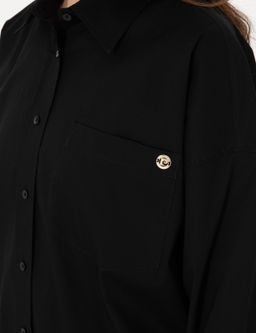Siyah Oversize Uzun Kollu G_mlek - Pierre cardin фото 7