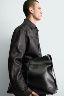 CAZADORA EFECTO PIEL LAVADA / Negro - Zara фото 6