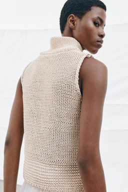 TOP PUNTO GRUESO / Crudo - Zara фото 3