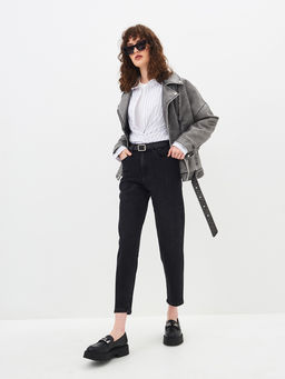 Женские джинсы mom fit с высокой посадкой - Mossmore фото 36