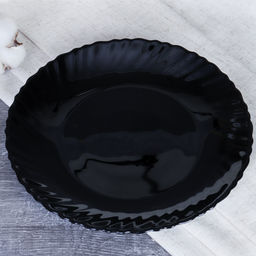 Тарелка 190 мм Классика черная стеклокерамика арт. BNHP75T (Black), 682231