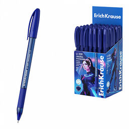 Цена за 50 шт. Ручка шариковая ErichKrause U-109 Stick&Grip Original 1.0, Ultra Glide Technology, цвет чернил синий (в коробке по 50 шт.)