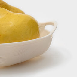 Ваза для фруктов Доляна Sirenna, пластик, 16.5×19.1×4 см, бежевая