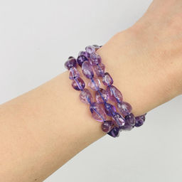 Бусины для украшений из Ауралита (Канадский Аметист) 39 см