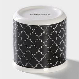 Сахарница с крышкой Доляна «Марокко», 150 мл, керамика, чёрная