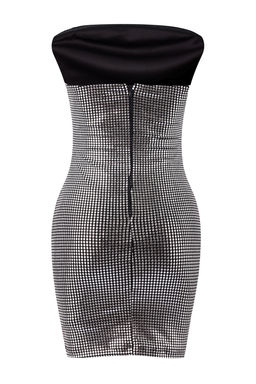 Gumus Orme Parlak Gorunumlu Mini Elbise TPRSS26EL00033 - Trendyolmilla фото 8