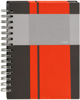 Блокнот А6 80 л. клетка INFORMAT ЛИНЕР твердая обложка, выборочный УФ-лак