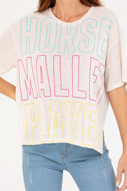 Женская кремовая футболка - U.s. polo assn фото 13