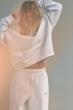 PLUSH JOGGING TROUSERS WITH SLOGAN - Zara фото 2