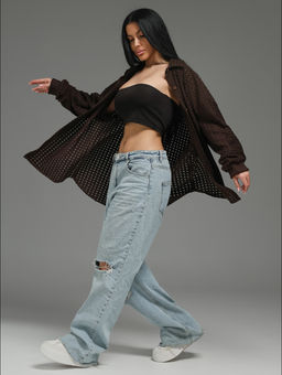 Стелла рубашка женская (шоколад) - Lovetex фото 6