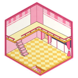 Наклейки-румбокс д/создания миниатюрных сцен, 125х150 мм, арт. 71511 / 300 КРОЛИК. МАГАЗИН ОДЕЖДЫ.