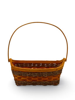 Корзина плетёная для хранения Koca, с ручкой, ива, коричневая, набор 3 шт.