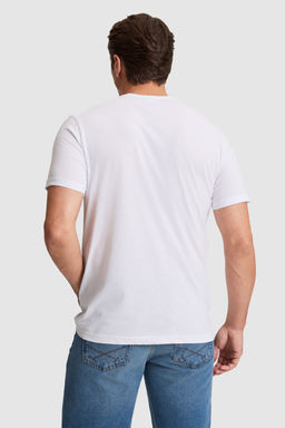 Erkek Beyaz Regular Fit Bisiklet YakaTi__rt - U.s. polo assn фото 5