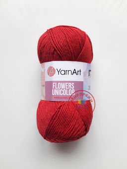 Фловерс однотонный (Flowers Unikolor) пряжа YarnArt 55%хлопок 45%акрил 5х50гр/200м Цвет:758 темно-зеленый
