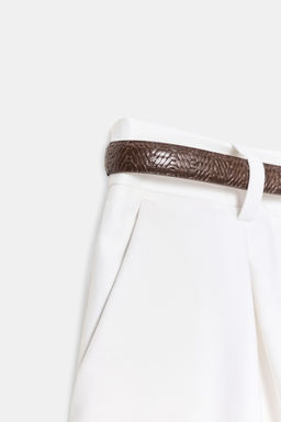 DARTED BERMUDA SHORTS WITH BELT - Zara фото 59