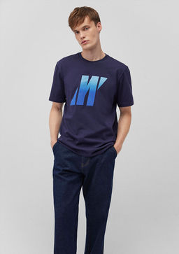 Bask?l? Lacivert Tisort - Mavi фото 2