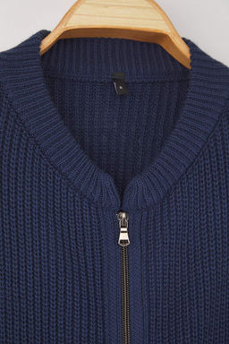 Indigo Genis Kal?p Bomber Yaka Fermuarl? Triko H?rka TWOAW24HI00153