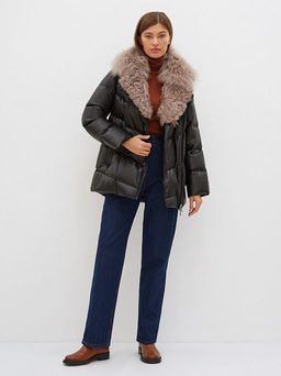 Conso/WDMPF 210527 - nero Пуховое Пальто фото 12