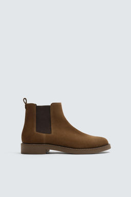 LEATHER CHELSEA BOOTS - Zara фото 5