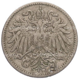 Монета 10 геллеров 1893 года Австрия