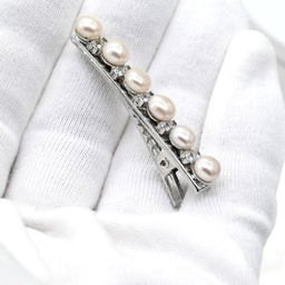 Заколка для волос с жемчугом 6*50мм