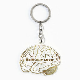 Брелок для ключей акриловый «Выношу мозг», 5 х 6 см