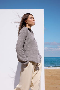 Lacivert More Sustainable Basic Polo Yaka Triko H?rka TWOAW26HI00126 - Trendyolmilla фото 8