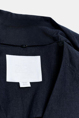 ABRIGO OVERSIZE CON LINO ZW COLLECTION / Marino - Zara фото 7