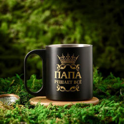 Кружка туристическая Папа решает все, 180 мл