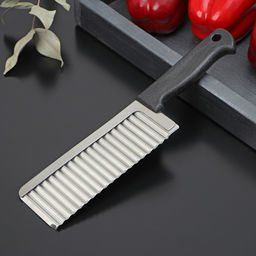 Цена за 2 шт. Нож для фигурной резки Доляна «Помощник», 26 см, чёрный