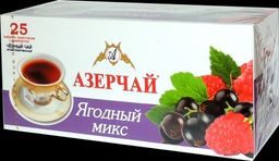 Azercay. Черный с лесными ягодами карт.упаковка, 25 пак.