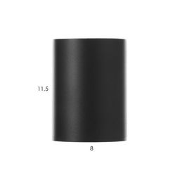 Светильник «Балло» GU10 черно-золотой 8.5×8.5×10 см